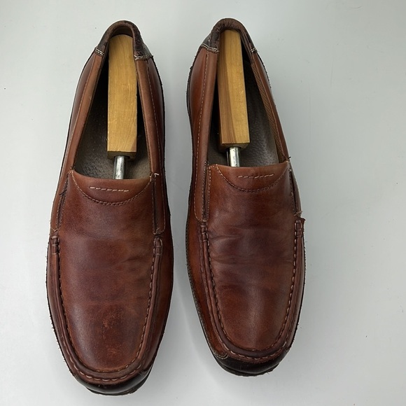 Florsheim Men's tan leather venetian loafer size 12 - Picture 2 of 10